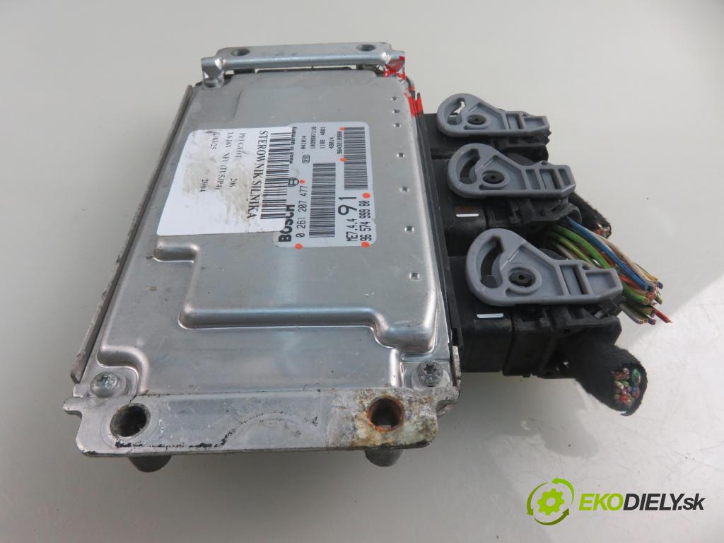PEUGEOT 206 liftback (2A/C) HB 2004 80,00 1.6 16V - NFU (TU5JP4) 1587,00 Riadiaca jednotka Motor 0261207477 ; 9657499980 ; 9643218980
