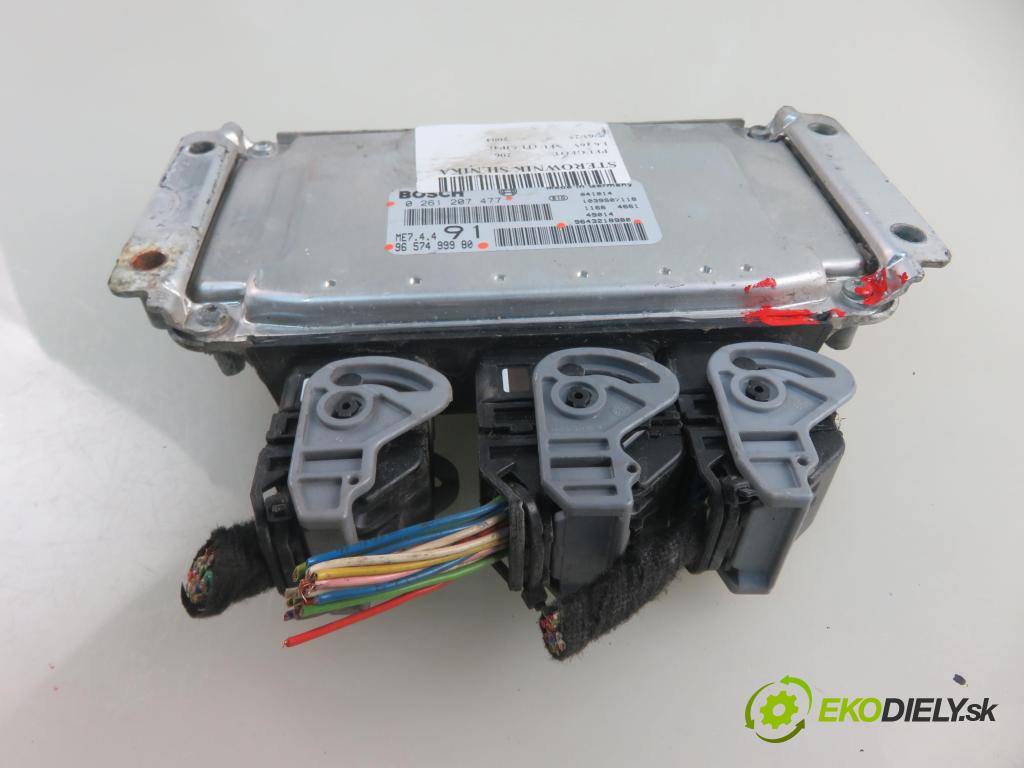 PEUGEOT 206 liftback (2A/C) HB 2004 80,00 1.6 16V - NFU (TU5JP4) 1587,00 Riadiaca jednotka Motor 0261207477 ; 9657499980 ; 9643218980