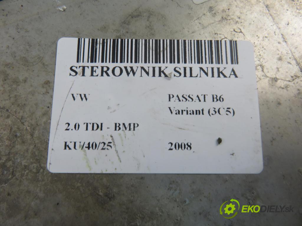VW PASSAT B6 Variant (3C5) KOMBI 2008 103,00 2.0 TDI PD 8V 140 - BMP 1968,00 Riadiaca jednotka Motor 03G906021NK ; 0281013440