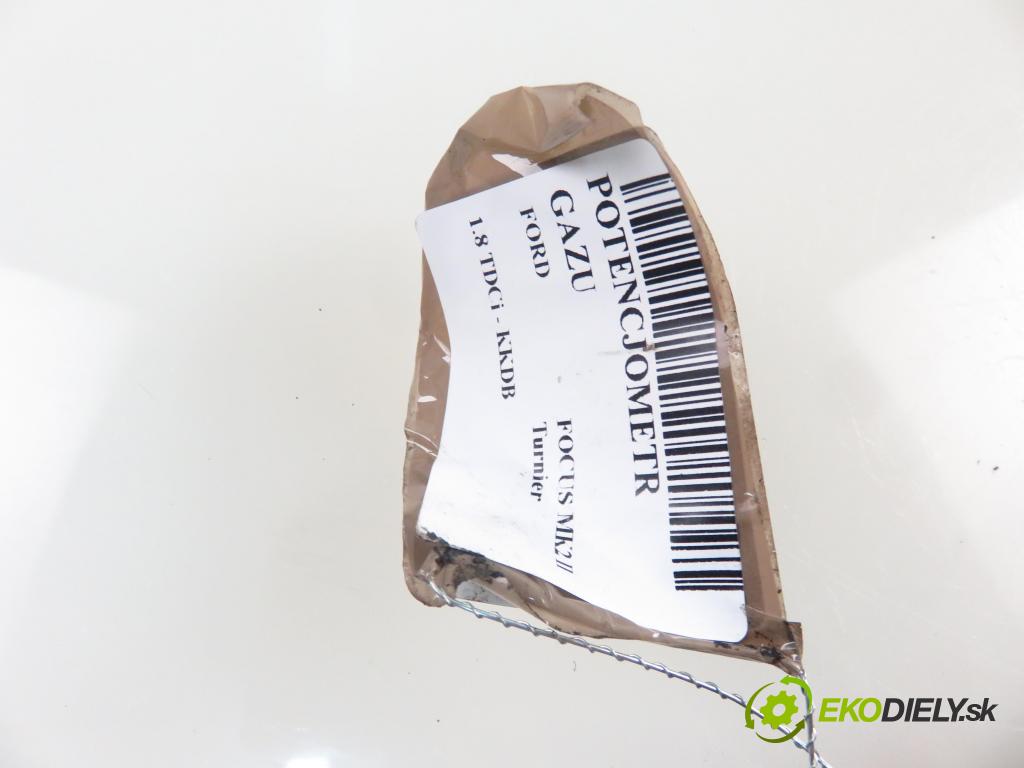 FORD FOCUS II Turnier (DA_, FFS, DS) KOMBI 2008 85,00 1.8 TDCi - KKDB 1753,00 Potenciometer plynu 4M519F836AK ; 6PV00864132 (Pedále)