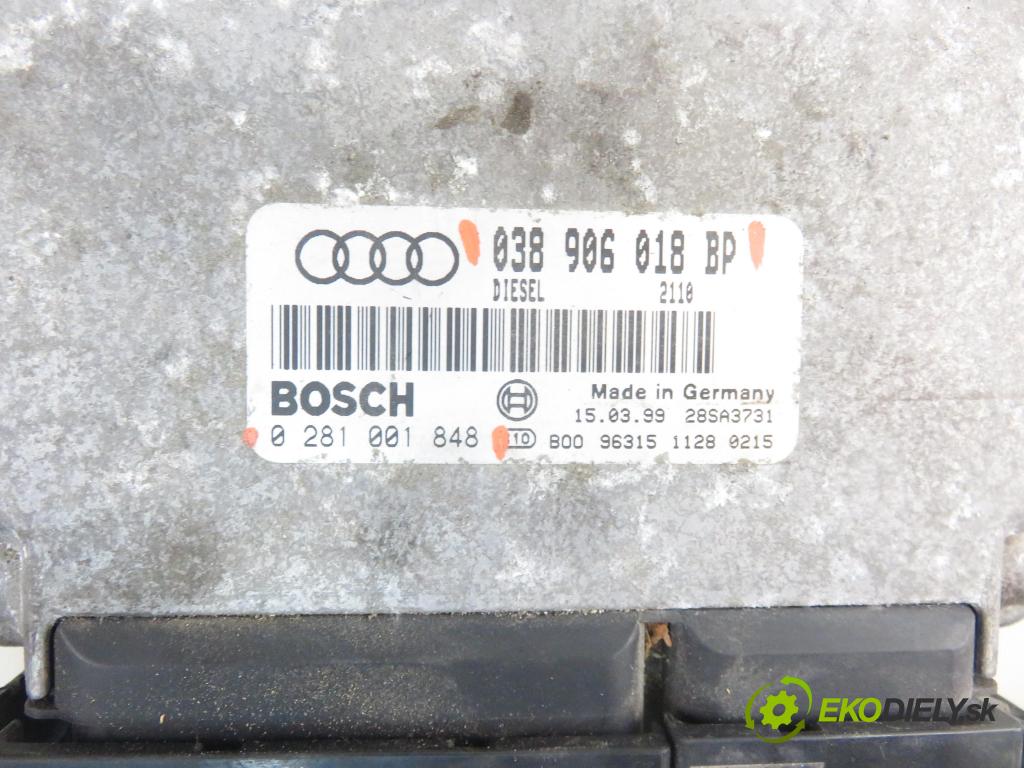 AUDI A3 (8L1) HB 1999 81,00 1.9 TDI 110 - AHF 1896,00 Riadiaca jednotka Motor 038906018BP ; 0281001848