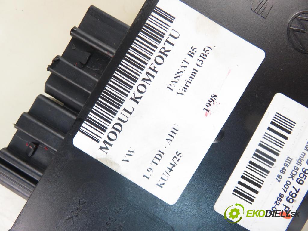 VW PASSAT B5 Variant (3B5) KOMBI 1998 66,00 1.9 TDI 90 - AHU 1896,00 MODUL komfortu 1J0959799F