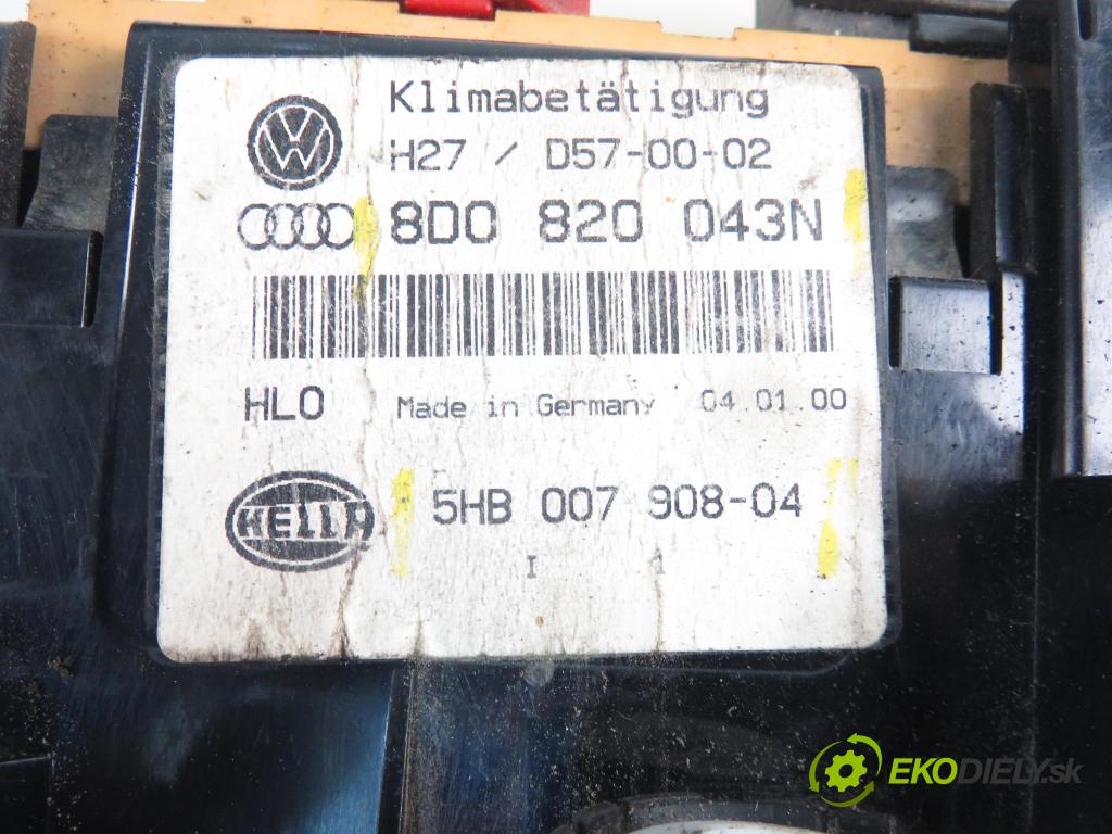 AUDI A4 Avant (8D5, B5) KOMBI 1999 81,00 1.9 TDI - AVG 1896,00 Panel kúrenia KLIMATRONIK 8D0820043N ; 5HB00790804