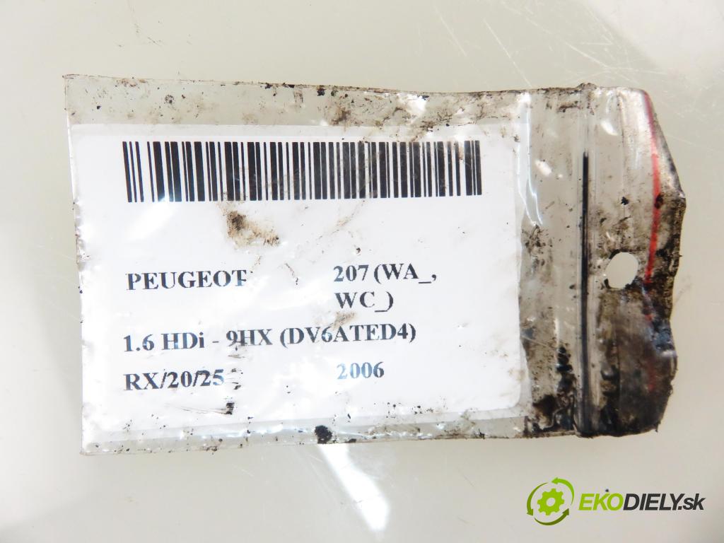 PEUGEOT 207 (WA_, WC_) HB 2006 66,00 1.6 HDi - 9HX (DV6ATED4) 1560,00 vstrekovač 0445110239 (Vstrekovač paliva)