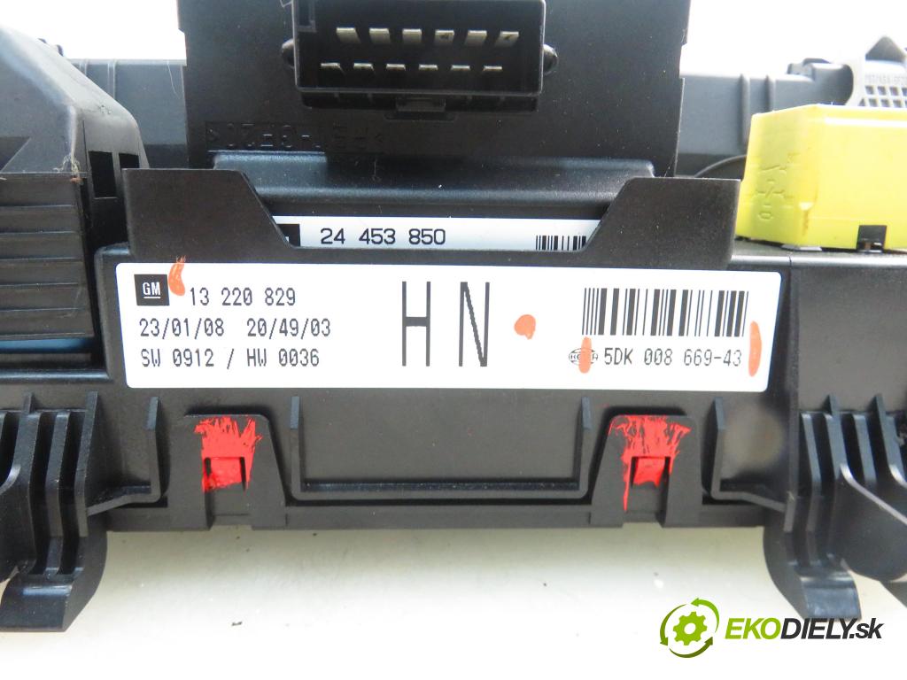 OPEL ZAFIRA B (A05) MINIVAN 2008 103,00 1.8 - Z 18 XER 1796,00 MODUL BSI 13220829HN ; 5DK00866943
