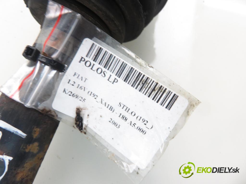 FIAT STILO (192_) HB 2003 59,00 1.2 16V 80 - 188 A5.000 1242,00 Poloos LP