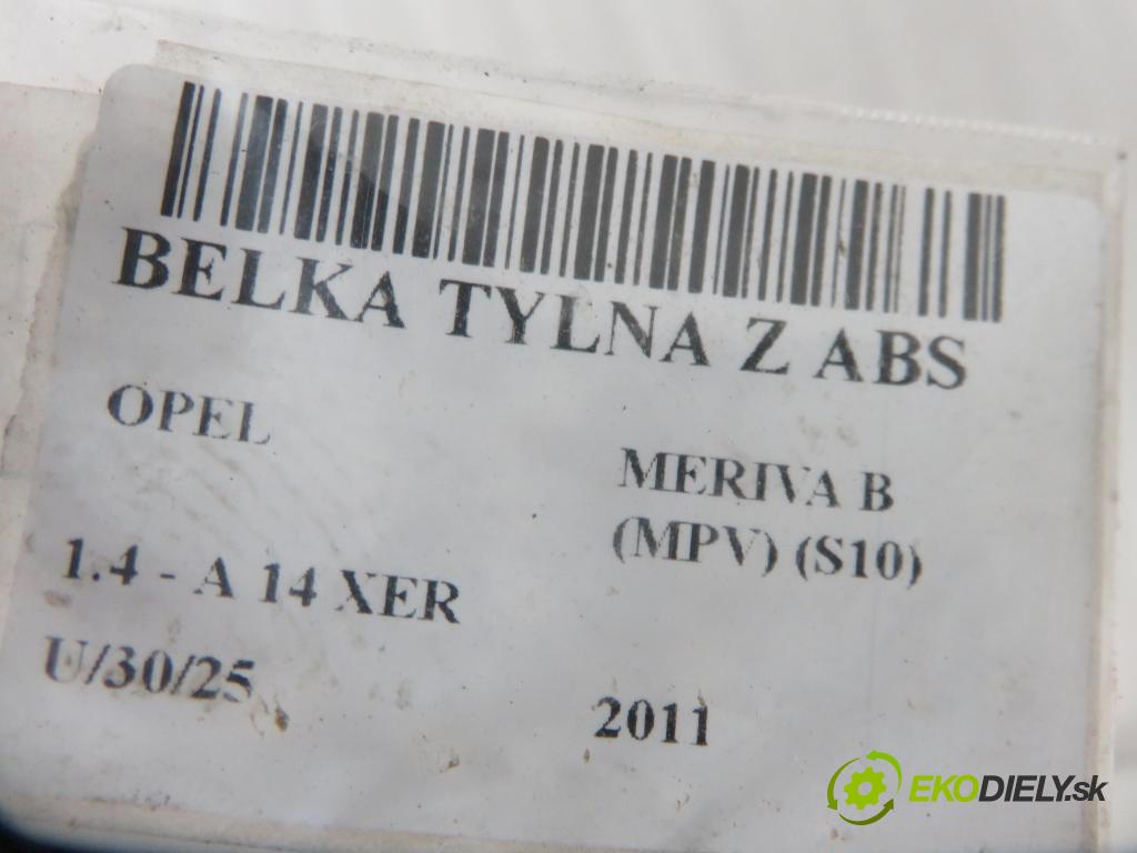 OPEL MERIVA B nadwozie wielkoprzestrzenne (MPV) (S10) MINIVAN 2011 74,00 1.4 - A 14 XER 1398,00 výztuha zadní část ABS