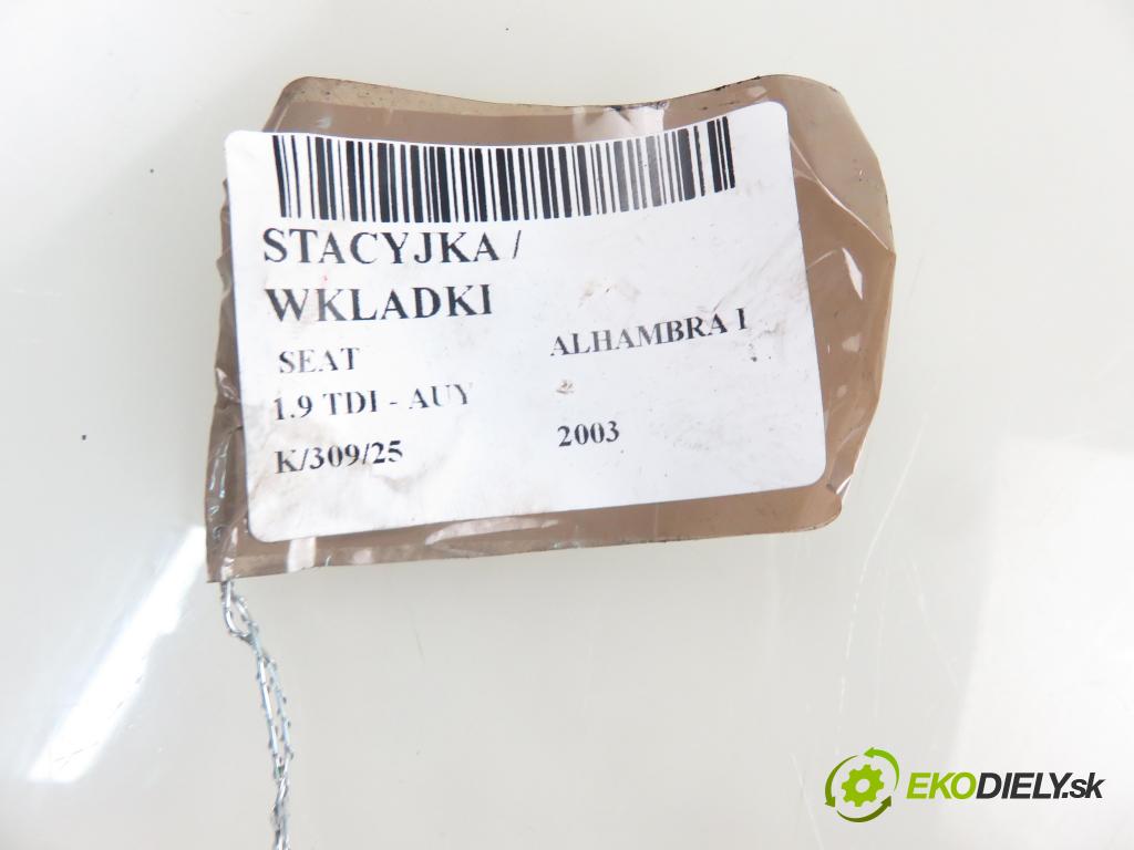 SEAT ALHAMBRA (7V8, 7V9) MINIVAN 2003 85,00 1.9 TDI PD 115 - AUY 1896,00 spinačka 4B0905851B (Spínacia skrinka a kľúč)