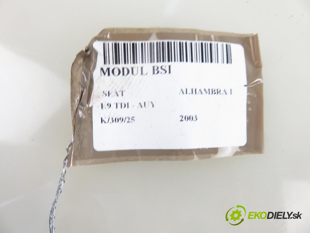 SEAT ALHAMBRA (7V8, 7V9) MINIVAN 2003 85,00 1.9 TDI PD 115 - AUY 1896,00 MODUL BSI 7M3962258AH ; 4M2114B205CA ; S120042300B