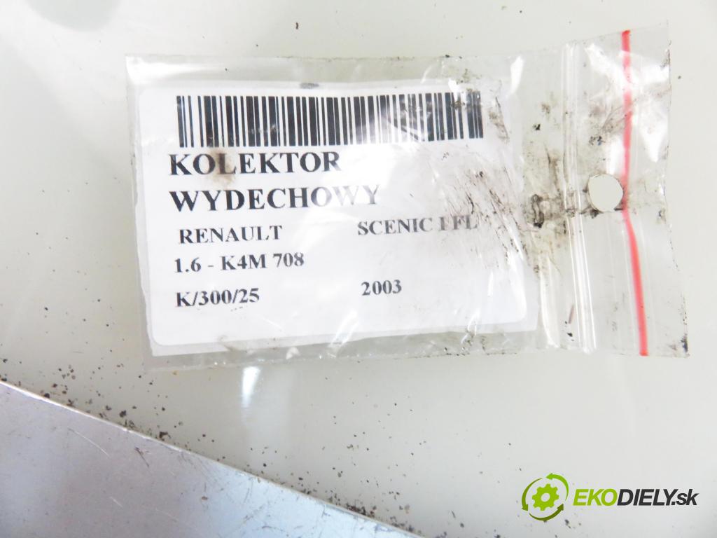 RENAULT SCENIC I (JA0/1_) MINIVAN 2003 0,00 1.6 - K4M 708 1598,00 potrubí VYČERPAT: 114168 (Výfukové potrubí)