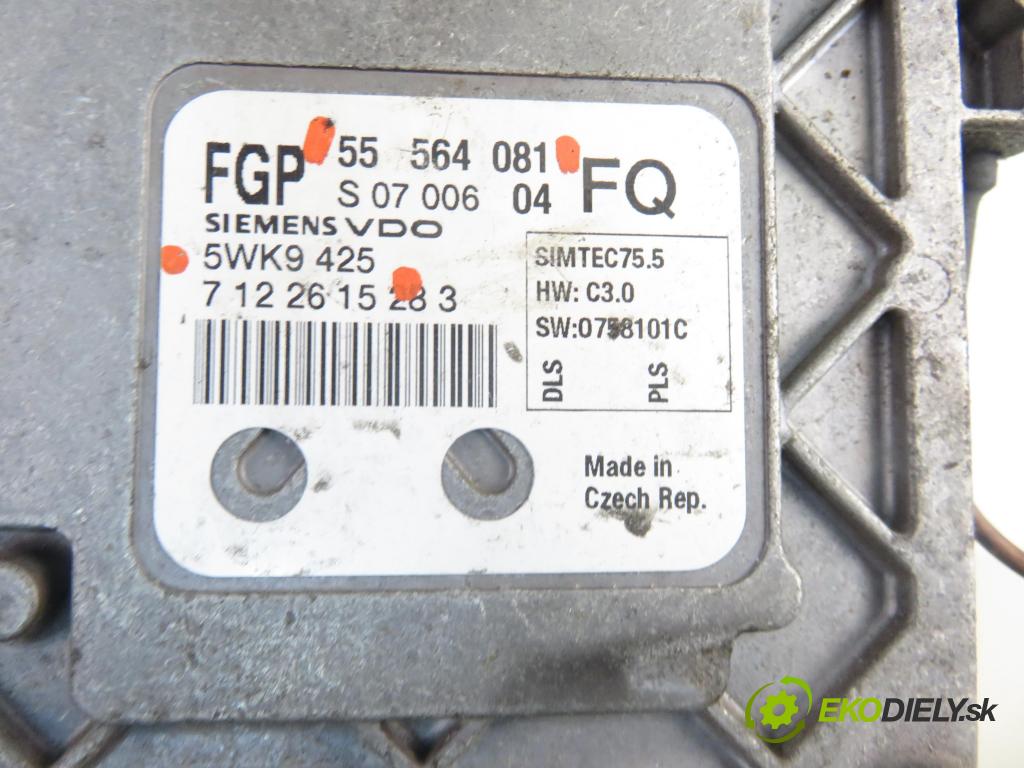OPEL ZAFIRA B (A05) MINIVAN 2008 103,00 1.8 - Z 18 XER 1796,00 Riadiaca jednotka Motor 55564081 ; 5WK9425