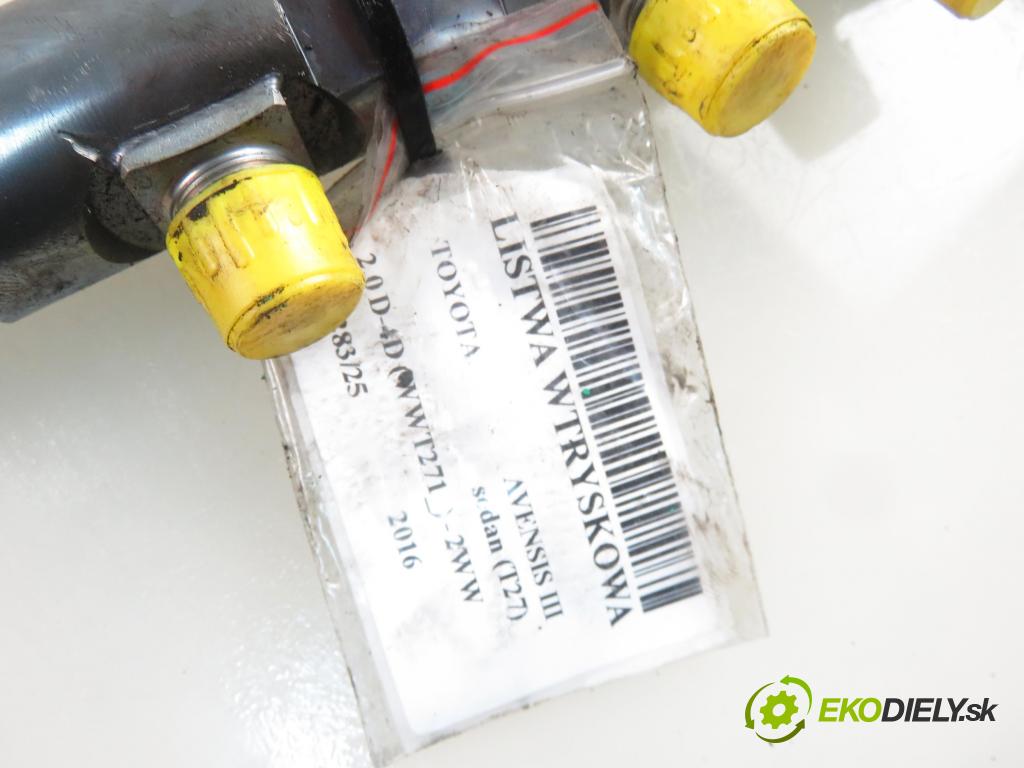 TOYOTA AVENSIS sedan (_T27_) SEDAN 2016 105,00 2.0 D-4D (WWT271_) - 2WW 1995,00 Lišta vstrekovacia 8514166 ; 0445214278 ; 0281002949 (Vstrekovacia lišta)
