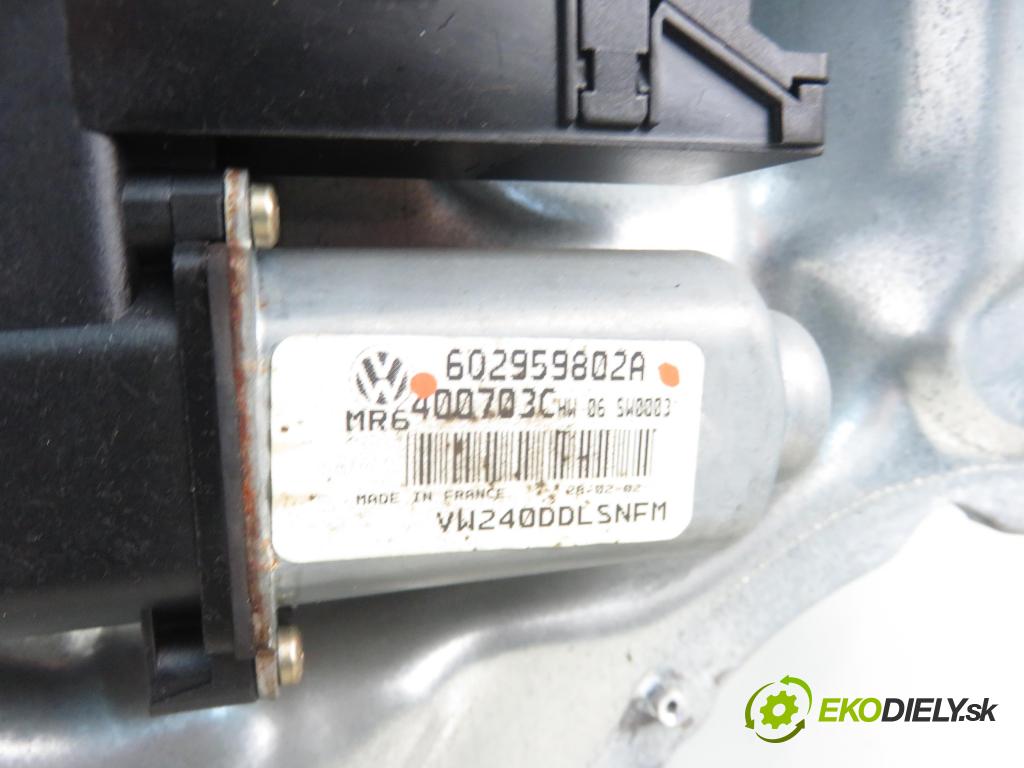 VW POLO (9N_) HB 2001 47,00 1.2 12V 64 - AZQ 1198,00 mechanismus oken 6Q3837401H ; 6Q2959802A