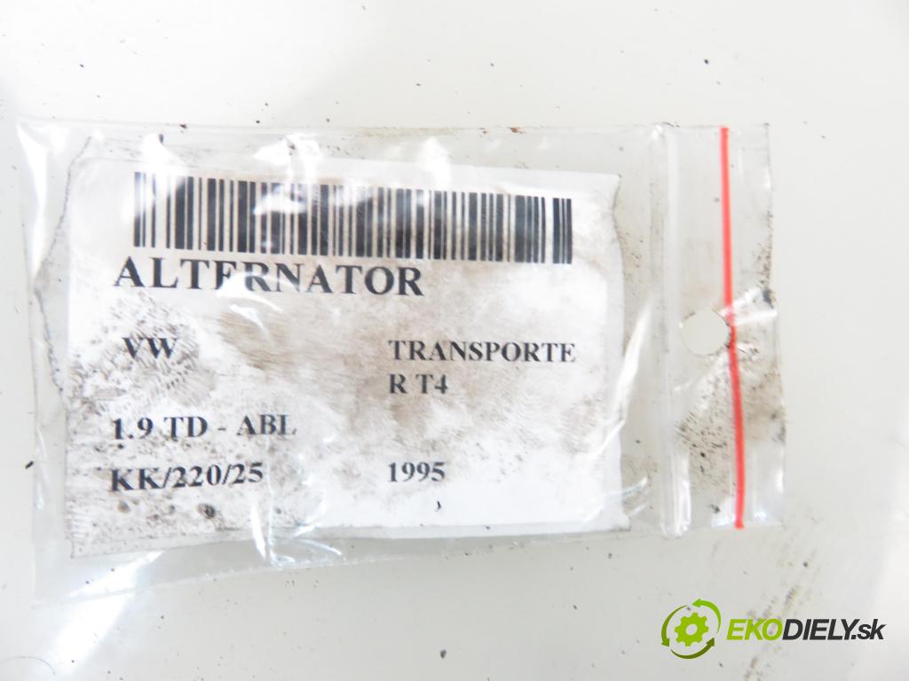 VW TRANSPORTER IV Skrzynia (70XA) FURGON 1995 50,00 1.9 TD 68 - ABL 1896,00 Alternátor  (Alternátor)