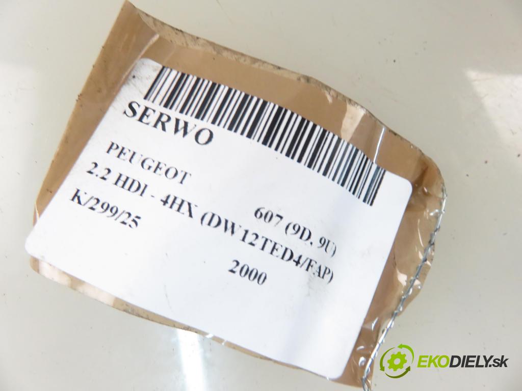 PEUGEOT 607 (9D, 9U) SEDAN 2000 98,00 2.2 HDI - 4HX (DW12TED4/FAP) 2179,00 Posilovač 9640238180 ; 02804021462 (Servočerpadlo, pumpa riadenia)