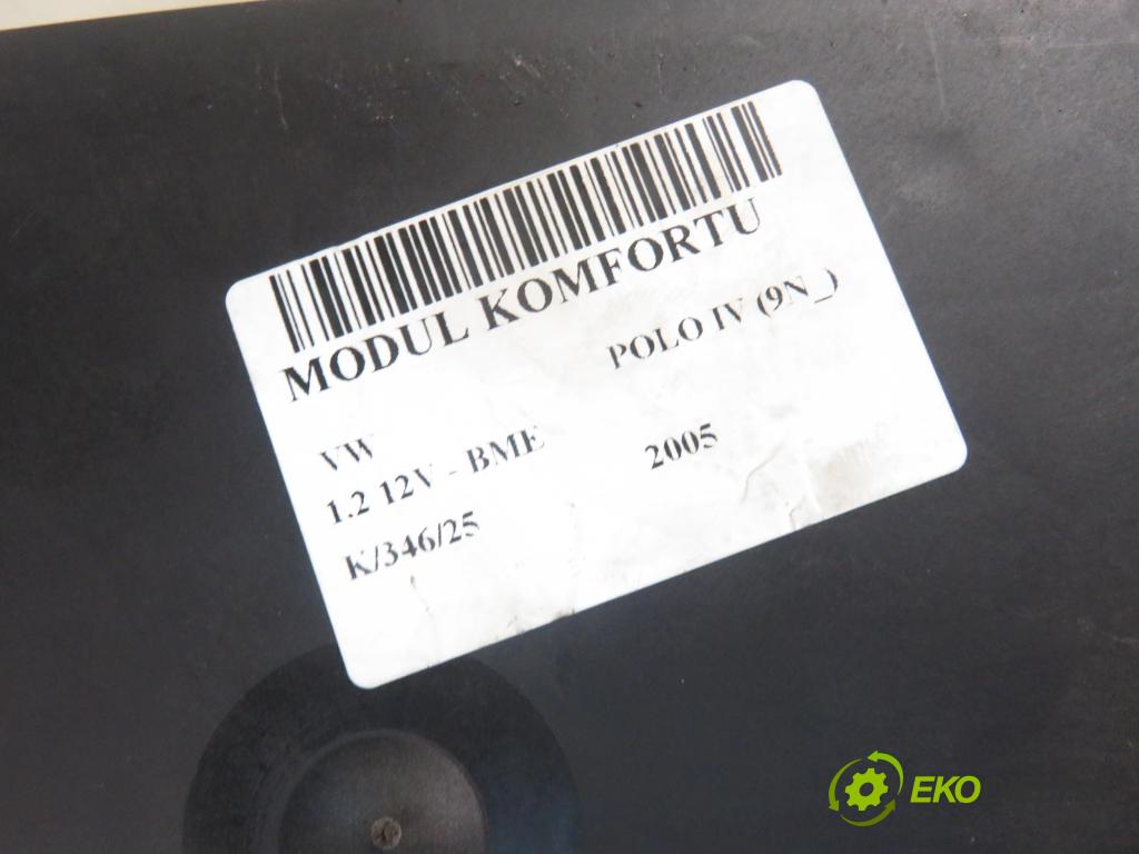 VW POLO (9N_) HB 2005 47,00 1.2 12V - BME 1198,00 MODUL komfortu 6Q1937049D ; 5WK48212D