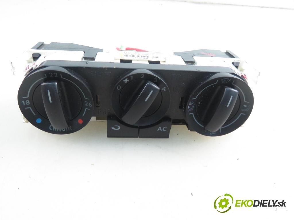 VW POLO (9N_) HB 2005 47,00 1.2 12V - BME 1198,00 Panel kúrenia KLIMATIZACE: 6Q0820045G
