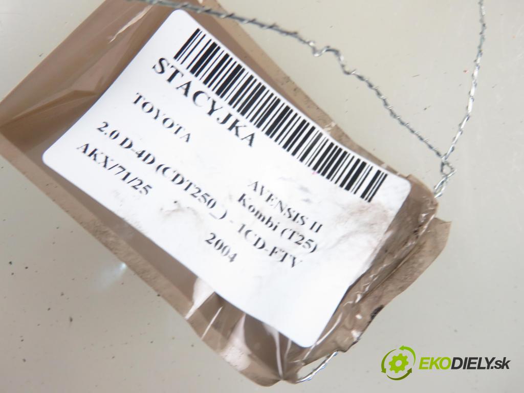 TOYOTA AVENSIS Kombi (_T25_) HB 2004 85,00 2.0 D-4D 116 - 1CD-FTV 1995,00 spinačka N05015178 ; 8978305010 (Spínacia skrinka a kľúč)