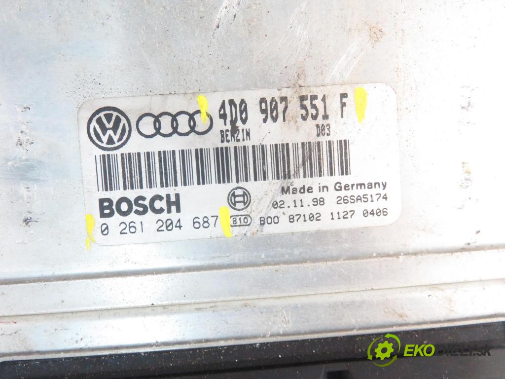 AUDI A6 (4B2, C5) SEDAN 1999 142,00 2.8 quattro - ACK 2771,00 Riadiaca jednotka Motor 4D0907551F ; 0261204687
