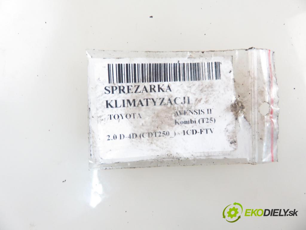 TOYOTA AVENSIS Kombi (_T25_) HB 2004 85,00 2.0 D-4D 116 - 1CD-FTV 1995,00 KOMPRESOR: klimatizácie 4472209752 (Kompresor klimatizácie)
