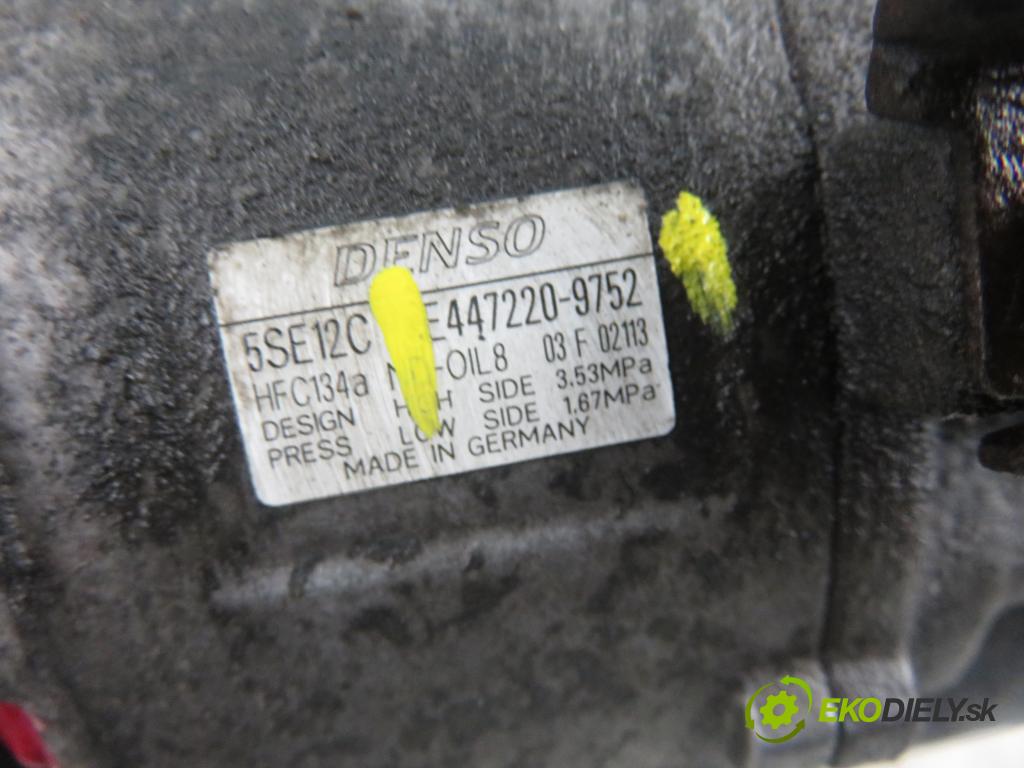 TOYOTA AVENSIS Kombi (_T25_) HB 2004 85,00 2.0 D-4D 116 - 1CD-FTV 1995,00 KOMPRESOR: klimatizácie 4472209752 (Kompresor klimatizácie)