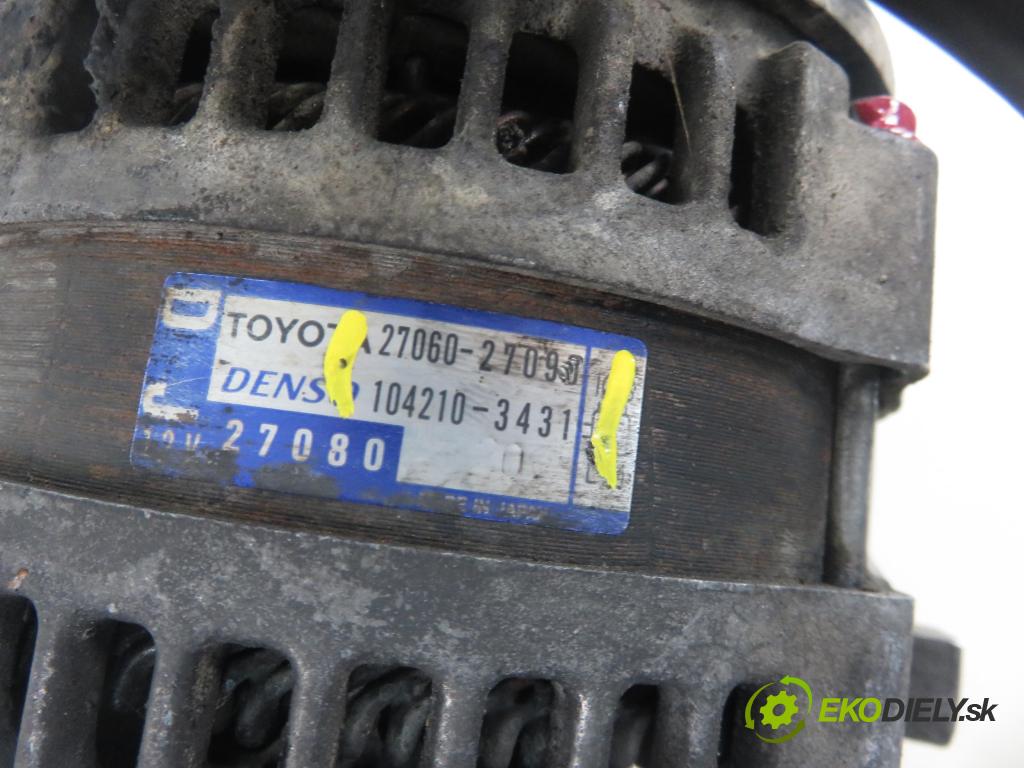 TOYOTA AVENSIS Kombi (_T25_) HB 2004 85,00 2.0 D-4D 116 - 1CD-FTV 1995,00 Alternátor 2706027090 ; 1042103431 (Alternátor)