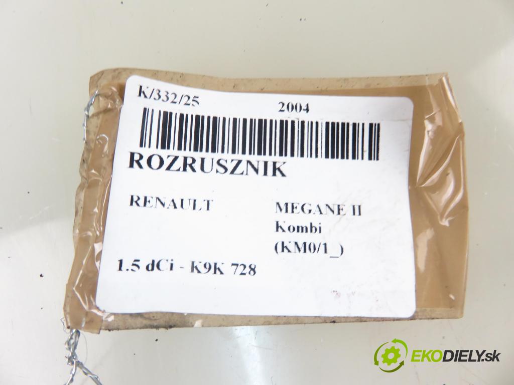 RENAULT MEGANE II Kombi (KM0/1_) KOMBI 2004 0,00 1.5 dCi - K9K 728 1461,00 Štartér S5035 (Štartér)