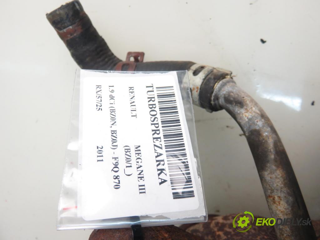 RENAULT MEGANE III liftback (BZ0/1_) HB 2011 96,00 1.9 dCi (BZ0N, BZ0J) - F9Q 870 1870,00 RYCHLONABÍJEČKA: 8200799760 (Turbodúchadla (kompletní))