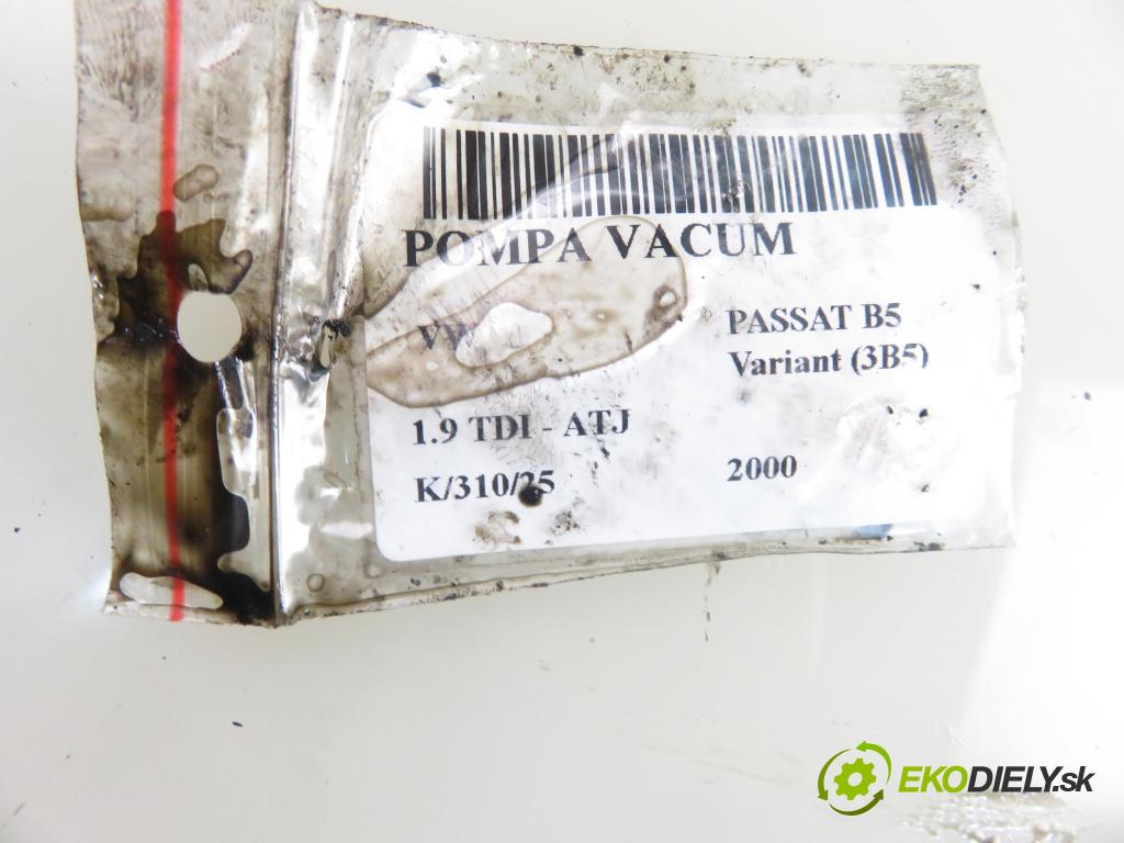 VW PASSAT B5 Variant (3B5) KOMBI 2000 85,00 1.9 TDI - ATJ 1896,00 Pumpa vákuová 038145209A