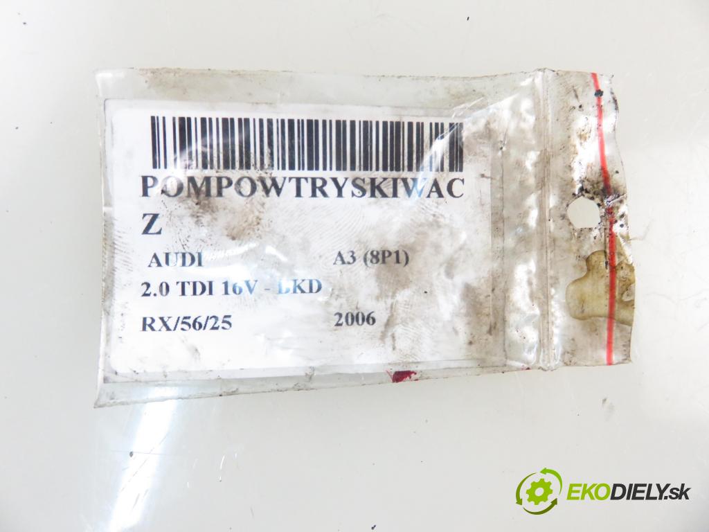 AUDI A3 (8P1) HB 2006 103,00 2.0 TDI PD 16V 140 1968,00 Vstrekovač 03G130073G ; 0414720404 (Vstrekovač paliva)