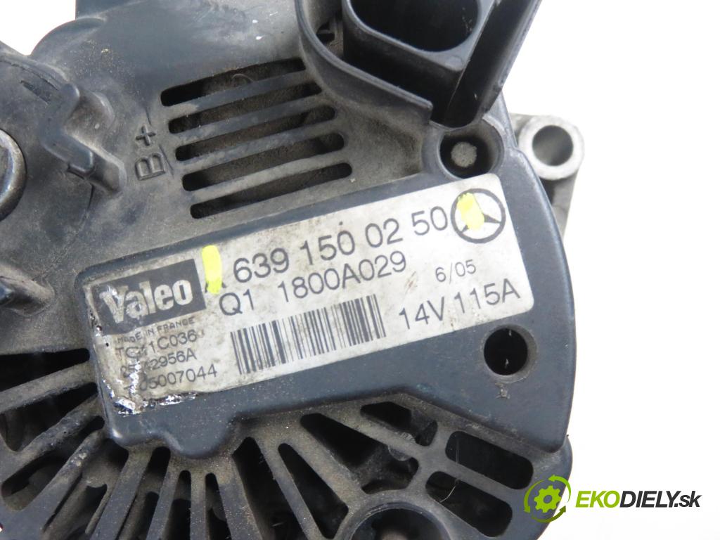 MITSUBISHI COLT VI (Z3_A, Z2_A) HB 2005 70,00 1.5 DI-D 95 R3 - OM 639.939 1493,00 Alternátor 6391500250 (Alternátor)
