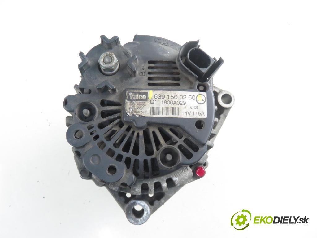 MITSUBISHI COLT VI (Z3_A, Z2_A) HB 2005 70,00 1.5 DI-D 95 R3 - OM 639.939 1493,00 Alternátor 6391500250 (Alternátor)