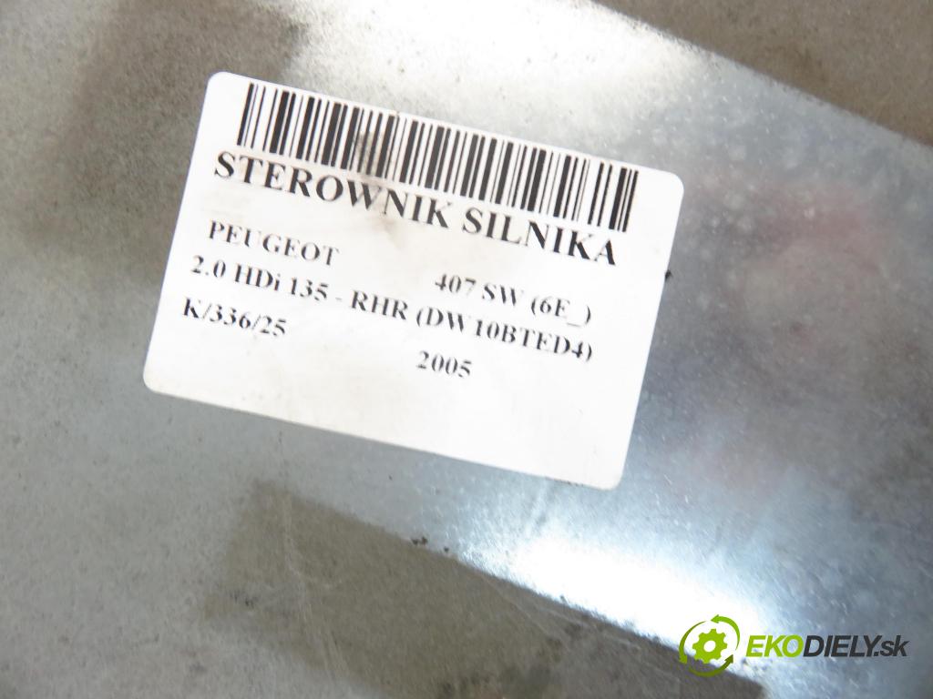 PEUGEOT 407 SW (6E_) KOMBI 2005 100,00 2.0 HDi 135 - RHR 1997,00 Riadiaca jednotka Motor 5WS40167HT ; SW9658345080 ; HW9655041480
