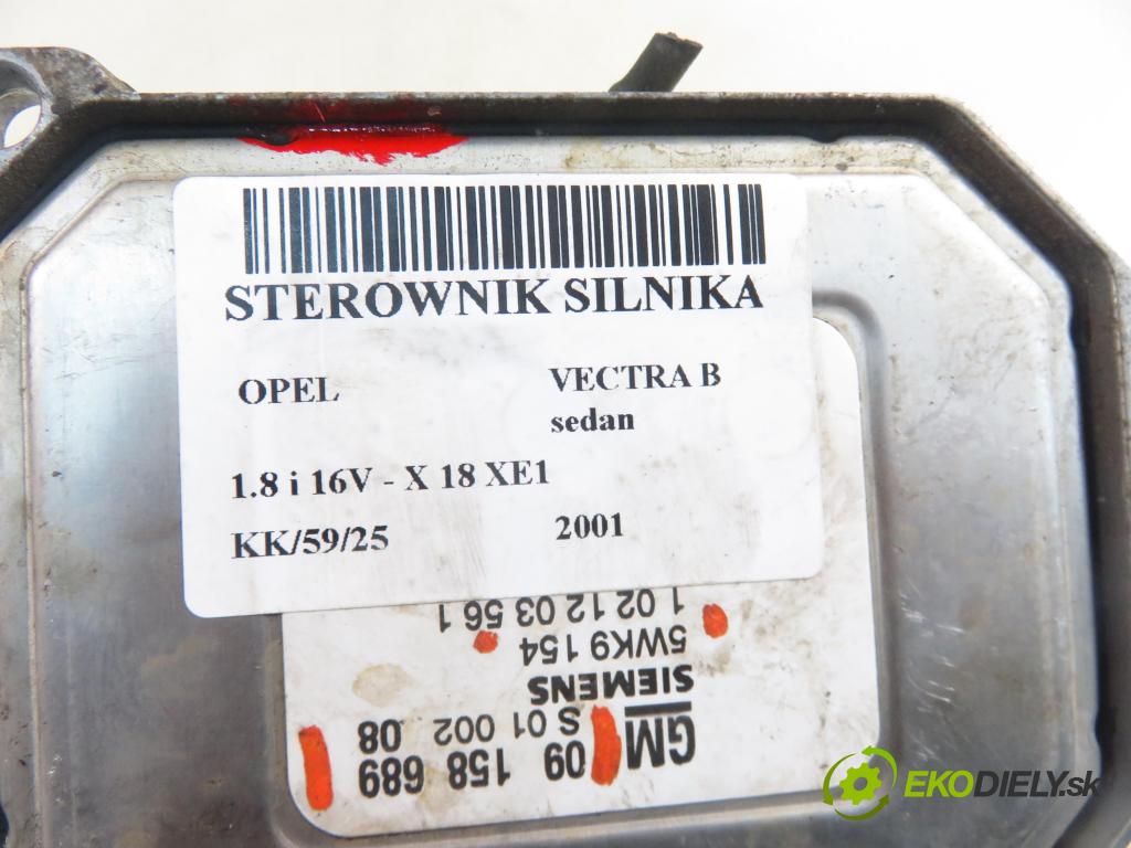 OPEL VECTRA B (J96) SEDAN 2001 85,00 1.8 i 16V - X 18 XE1 1796,00 Riadiaca jednotka Motor 09158689 ; 5WK9154 ; S0100208