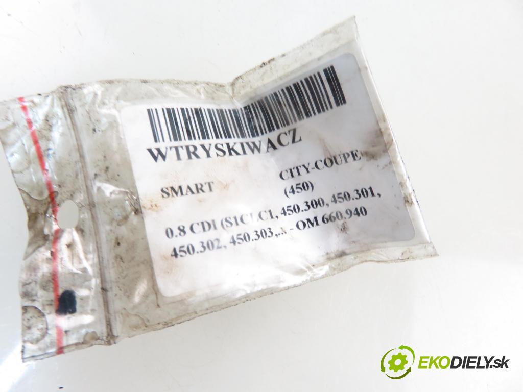 SMART CITY-COUPE (450) HB 2001 30,00 0.8 CDI R3 41 - OM 660.940 799,00 vstrekovač 0445110023 ; 6600700187 (Vstrekovač paliva)