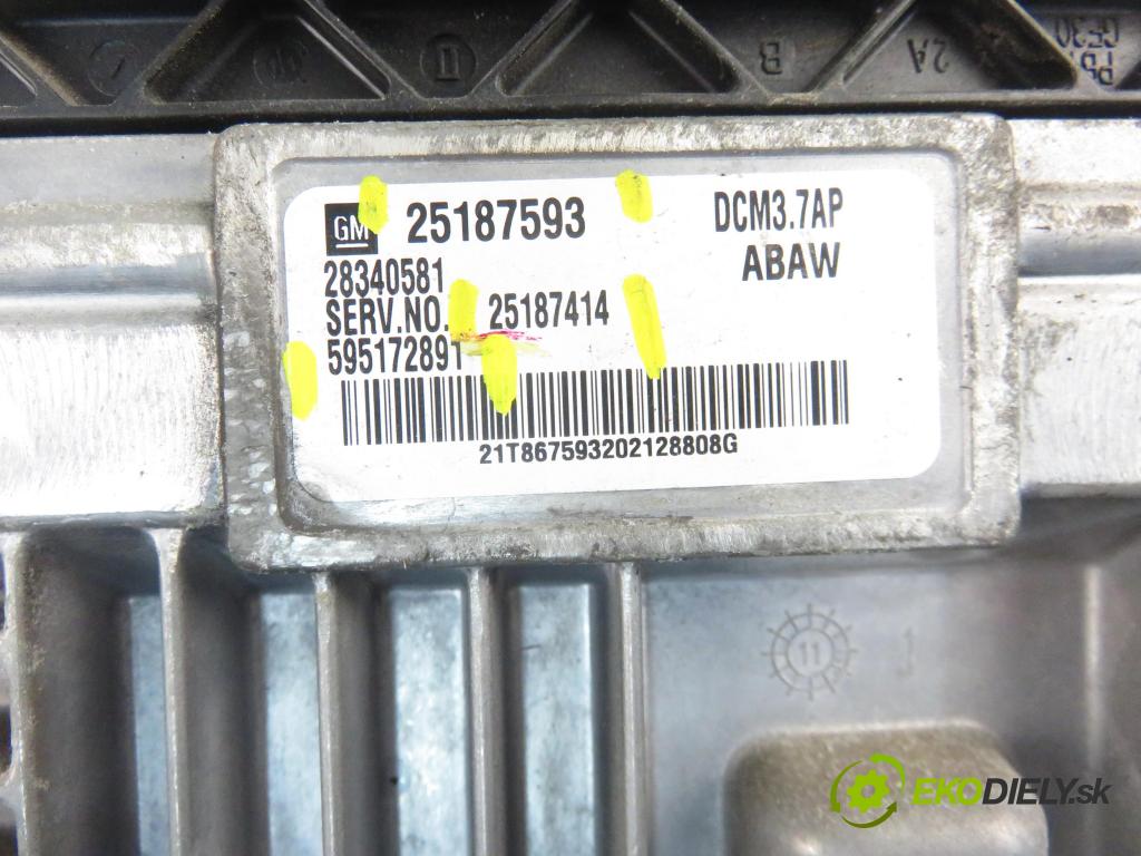 CHEVROLET ORLANDO (J309) MINIVAN 2012 120,00 2.0 D VCDi 163 - Z 20 D1 (LNP) 1998,00 Riadiaca jednotka Motor 25187593 ; 25187414 ; 595172891
