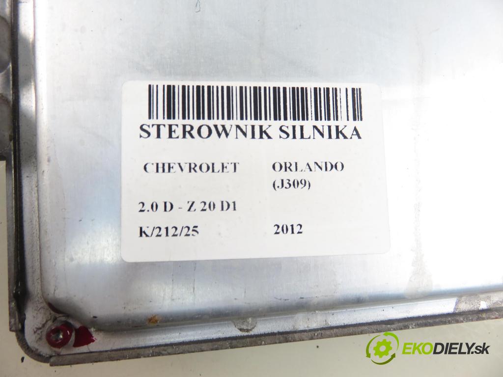 CHEVROLET ORLANDO (J309) MINIVAN 2012 120,00 2.0 D VCDi 163 - Z 20 D1 (LNP) 1998,00 Riadiaca jednotka Motor 25187593 ; 25187414 ; 595172891