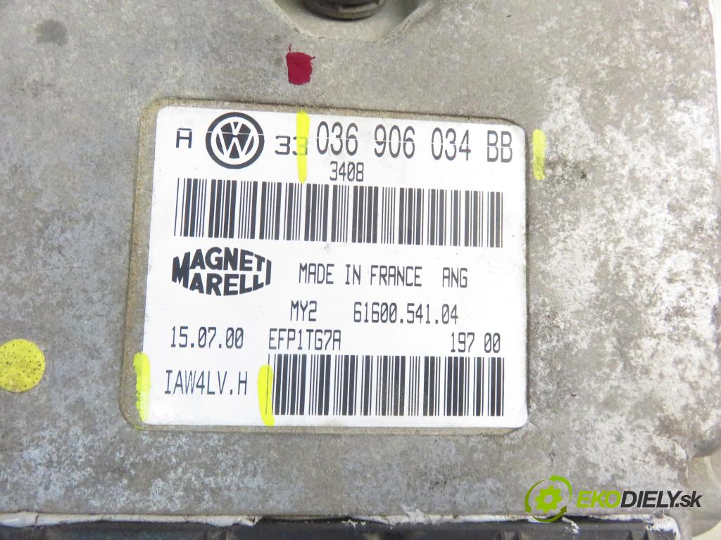 VW GOLF IV (1J1) HB 2000 77,00 1.6 16V 105 - AZD 1598,00 Riadiaca jednotka Motor 036906034BB ; IAW4LVH