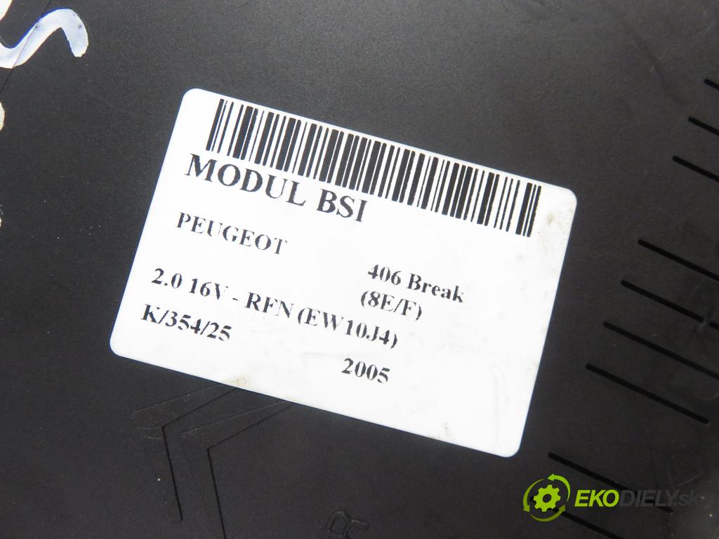PEUGEOT 406 Break (8E/F) KOMBI 2005 100,00 2.0 16V 136 - RFN (EW10J4) 1997,00 MODUL BSI 9646941280 ; 73008912