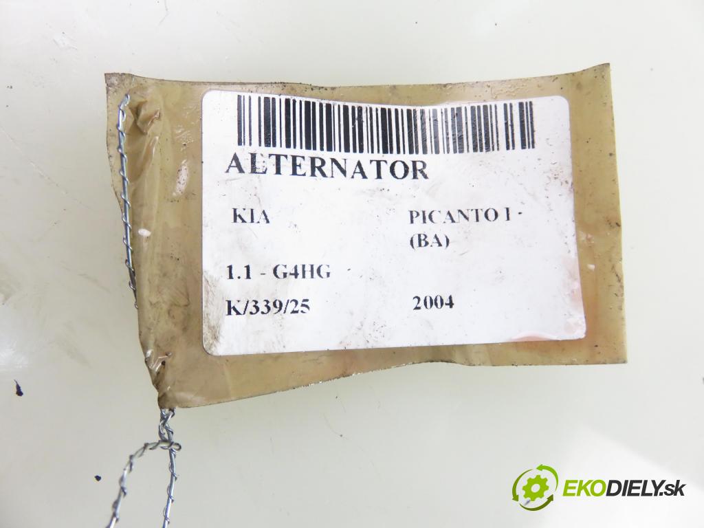 KIA PICANTO (BA) HB 2004 48,00 1.1 - G4HG 1086,00 Alternátor 3730002551 ; 2655517 (Alternátor)
