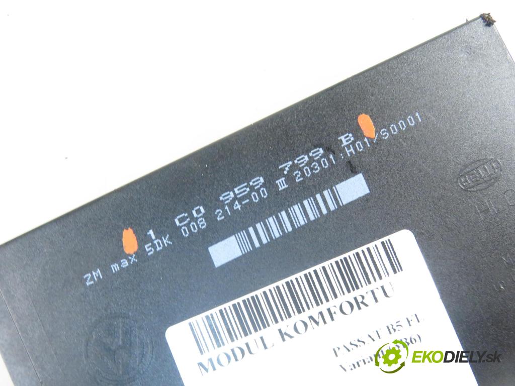 VW PASSAT B5.5 Variant (3B6) KOMBI 2001 96,00 1.9 TDI PD 130 - AVF 1896,00 MODUL komfortu 1C0959799B