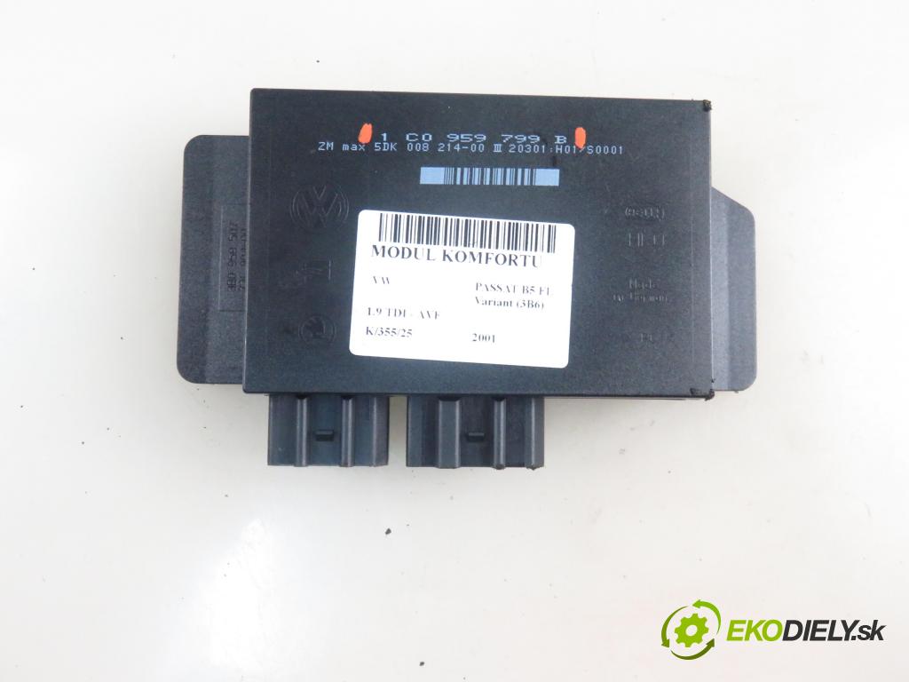 VW PASSAT B5.5 Variant (3B6) KOMBI 2001 96,00 1.9 TDI PD 130 - AVF 1896,00 MODUL komfortu 1C0959799B