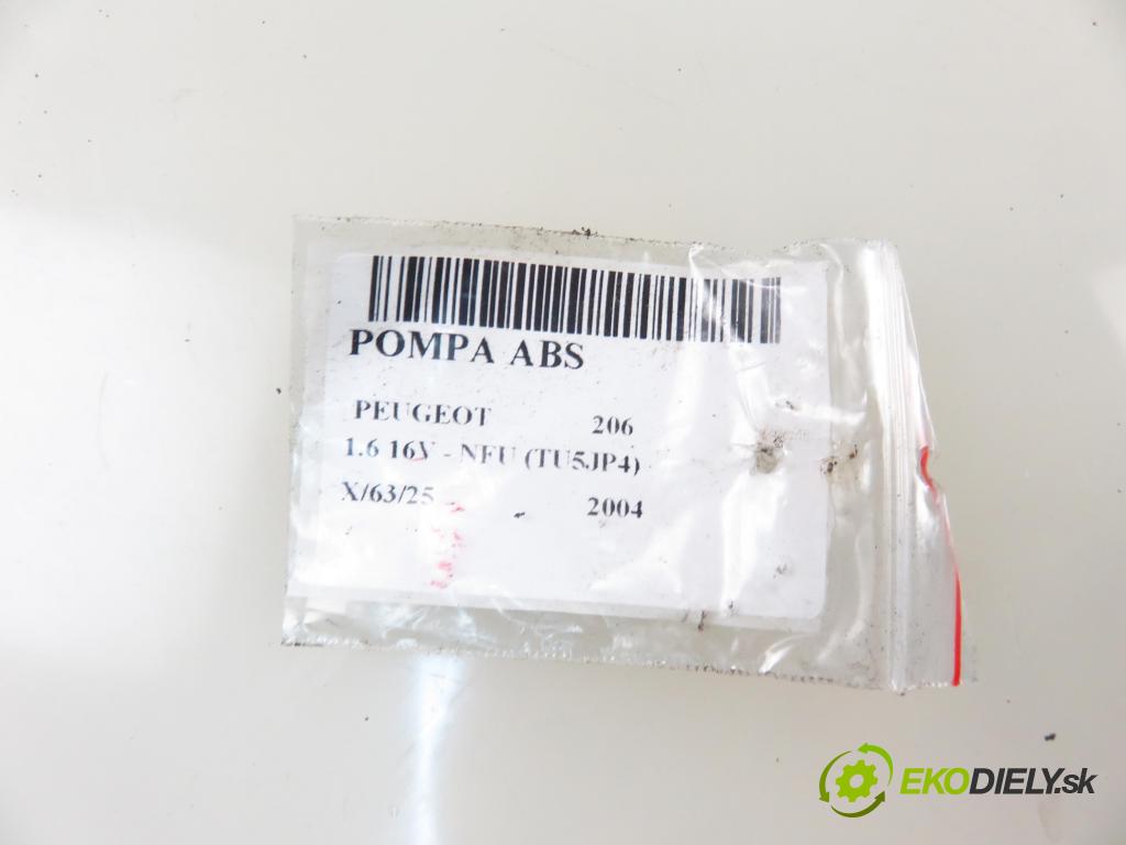 PEUGEOT 206 liftback (2A/C) HB 2004 80,00 1.6 16V - NFU (TU5JP4) 1587,00 Pumpa ABS 10097011143 ; 5WK84108 ; 9652342980 (Pumpa ABS)