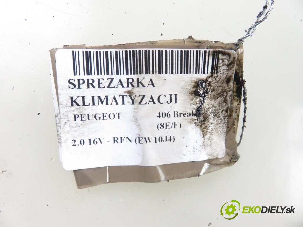 PEUGEOT 406 Break (8E/F) KOMBI 2005 100,00 2.0 16V 136 - RFN (EW10J4) 1997,00 KOMPRESOR: klimatizácie  (Kompresor klimatizácie)