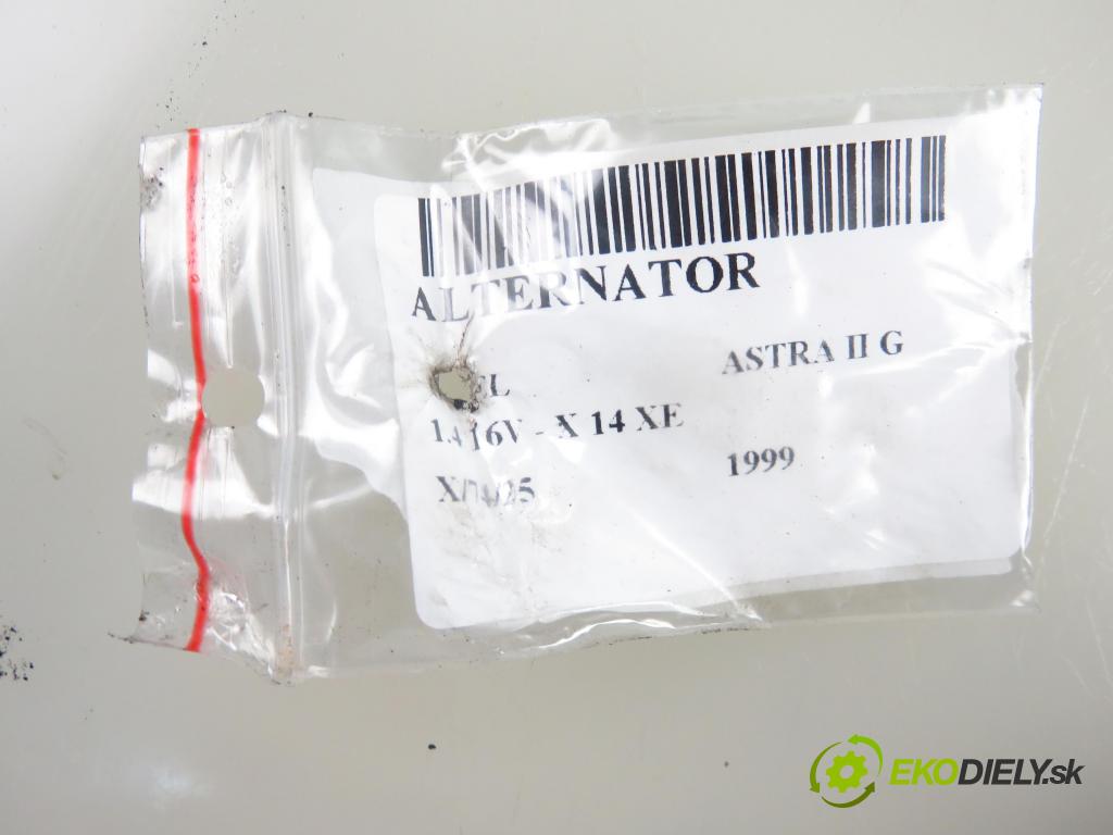 OPEL ASTRA G liftback (T98) HB 1999 66,00 1.4 16V - X 14 XE 1389,00 Alternátor 0124225024 ; 09133600 (Alternátor)