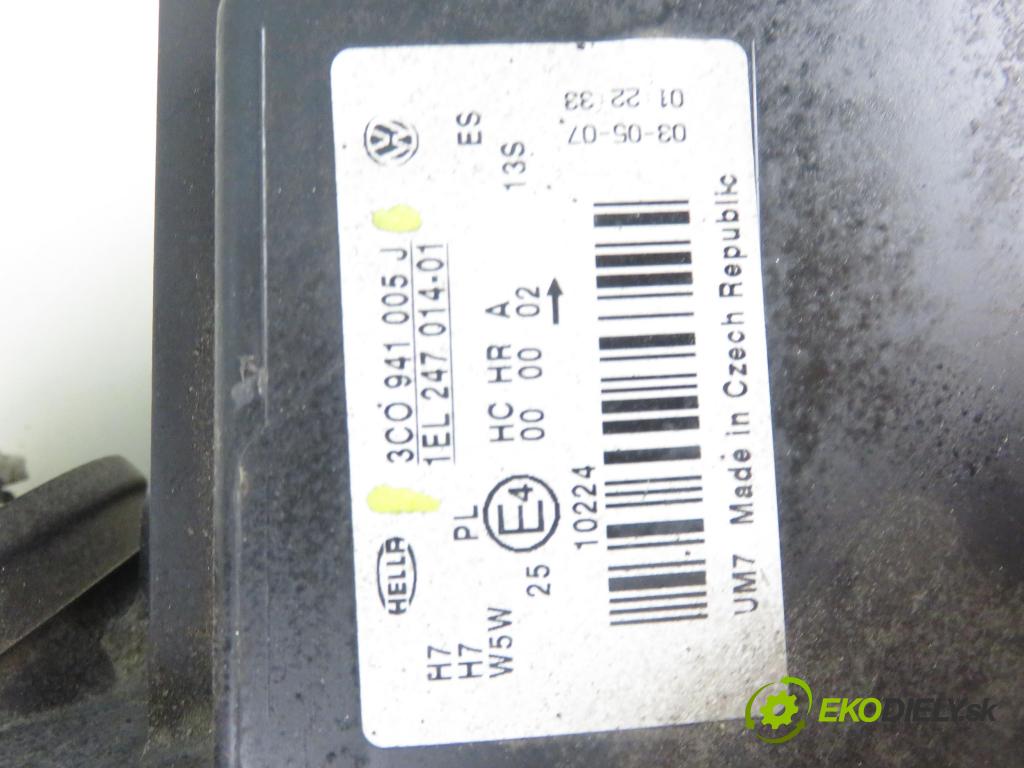 VW PASSAT B6 Variant (3C5) KOMBI 2006 77,00 1.9 TDI - BXE 1896,00 světlo LP 3C0941005J