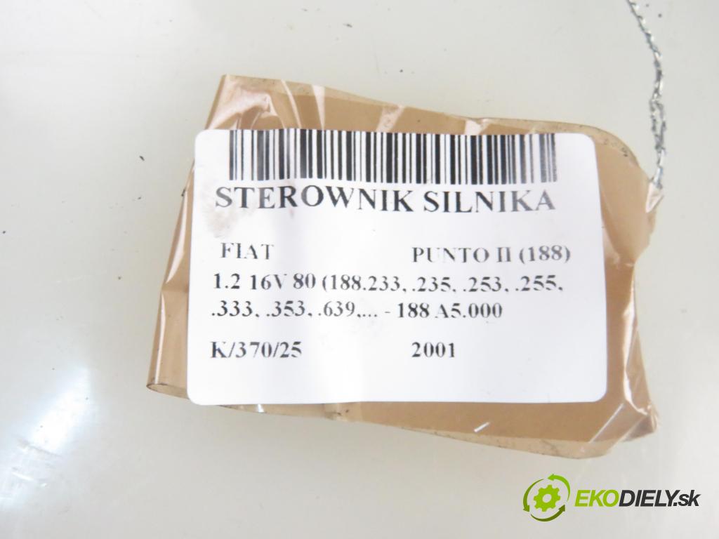 FIAT PUNTO (188_) HB 2001 59,00 1.2 16V 80 - 188 A5.000 1242,00 Riadiaca jednotka Motor 0261206339 ; 0046782632