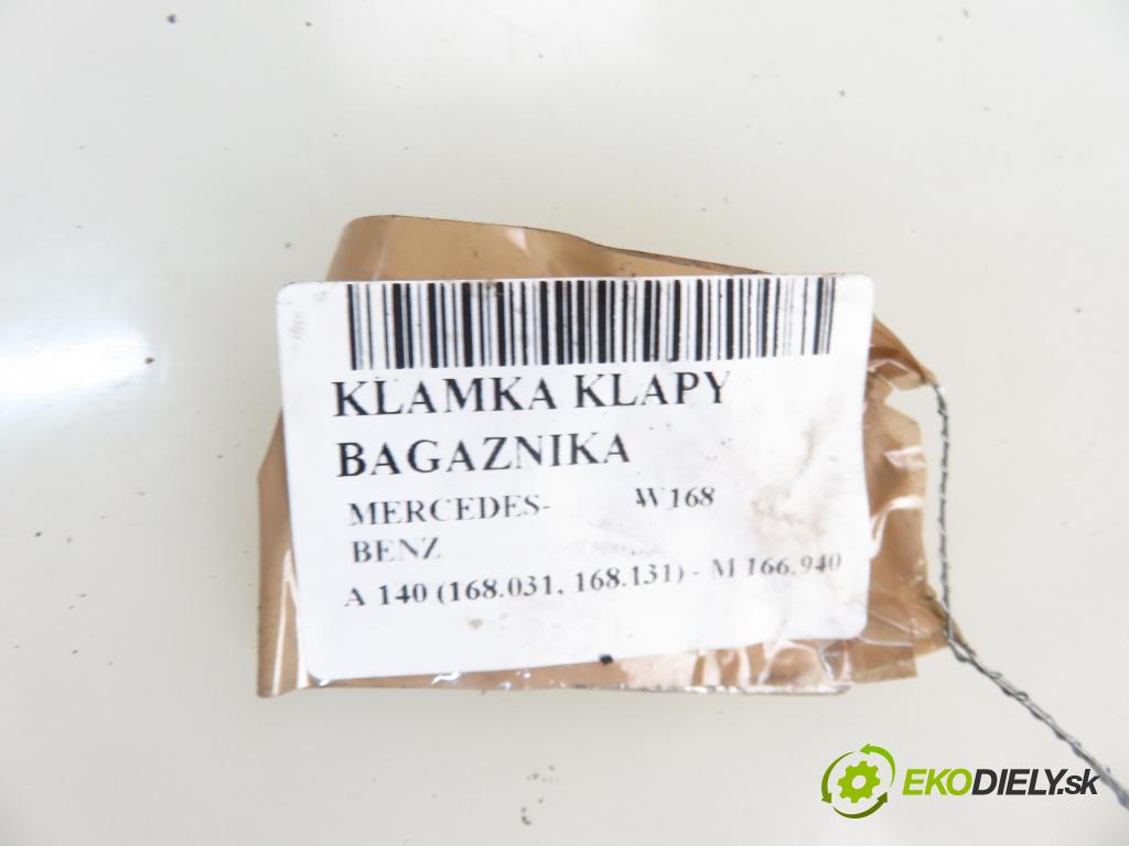 MERCEDES-BENZ KLASA A (W168) HB 2000 60,00 1.4 A 140 82 - M 166.940 1397,00 klika dveří kufr A1687400193