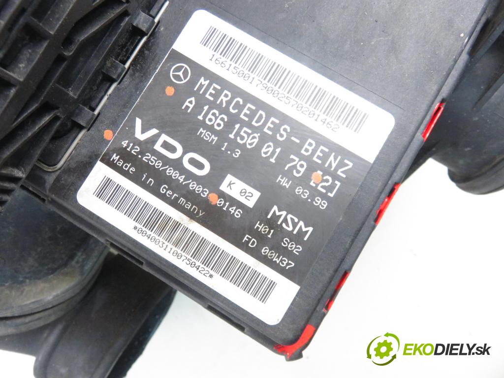 MERCEDES-BENZ KLASA A (W168) HB 2000 60,00 1.4 A 140 82 - M 166.940 1397,00 Riadiaca jednotka Motor A1681500179 ; 412250004003