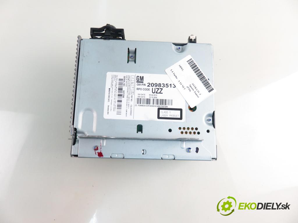 OPEL ASTRA J Sports Tourer (P10) KOMBI 2011 103,00 1.4 Turbo - A 14 NET 1364,00 RADIO CD 13267984 ; 13346050